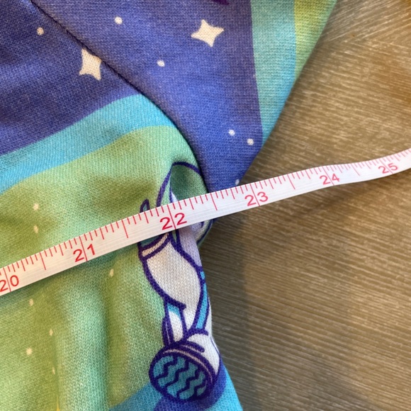 Teddy Fresh Space Bear Sweater Blue Green Pink - Picture 8 of 8